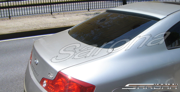 Custom 03-04 G35 Roof-wing # 65-81  Coupe Roof Wing (2003 - 2007) - $289.00 (Manufacturer Sarona, Part #IF-001-RW)